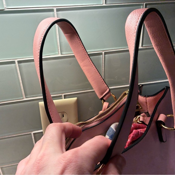 Pink Leather Adjustable Bag and Cross Body Strap - Detachable Shoulder Strap - Picture 2 of 7